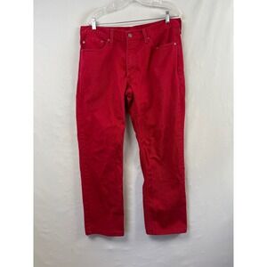 Levis 541 Athletic Taper Jeans Mens 36x29 Red Cotton Denim Pants